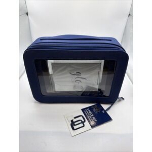 Glo Tech 3-Piece Cosmetic Bag Duo & Compact Mirror – Brand New
